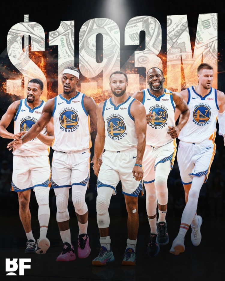 8名大将缺席！勇士今日缺阵球员薪资达1.93亿 占全队薪水的93%！